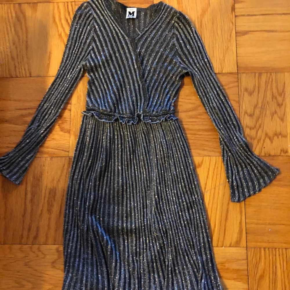 Missoni silver evening dress. Small.